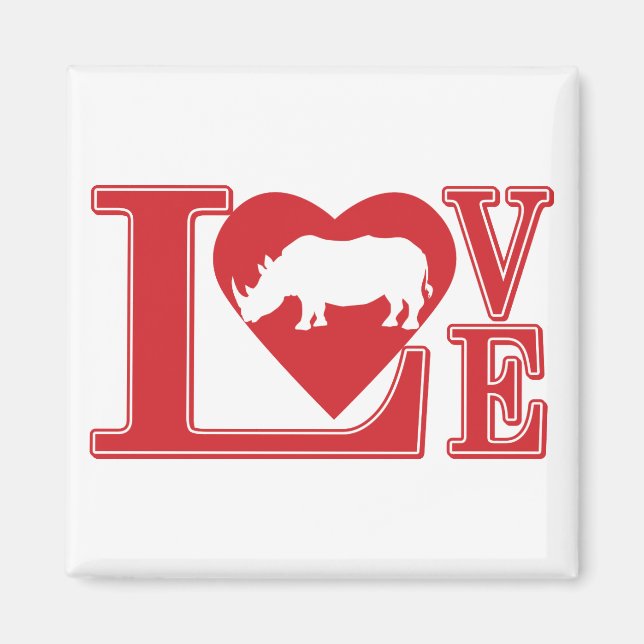 Love-Rhinos Magnet (Front)