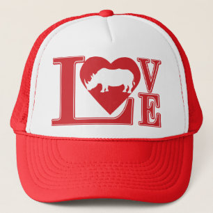 Love-Rhinos Trucker Hat