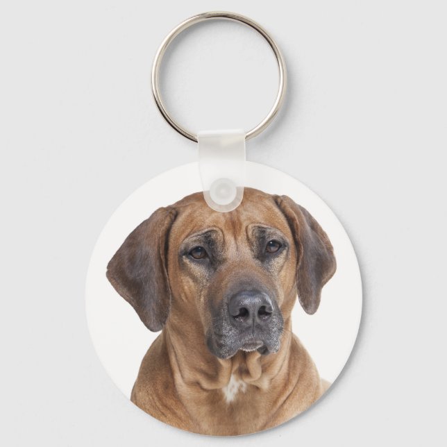 Love Rhodesian Ridgeback Puppy Dog Keychain (Front)