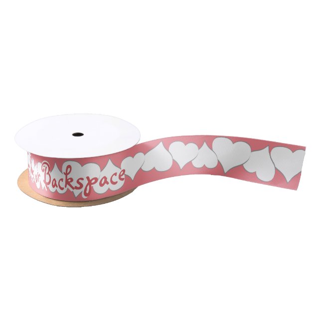 Love Ribbon Paper Valentine's Customised Ribbon Satin Ribbon (Spool)