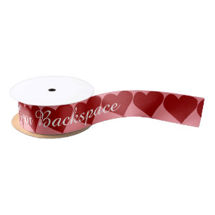 Love Ribbon Paper Valentine's Customised Ribbon Satin Ribbon