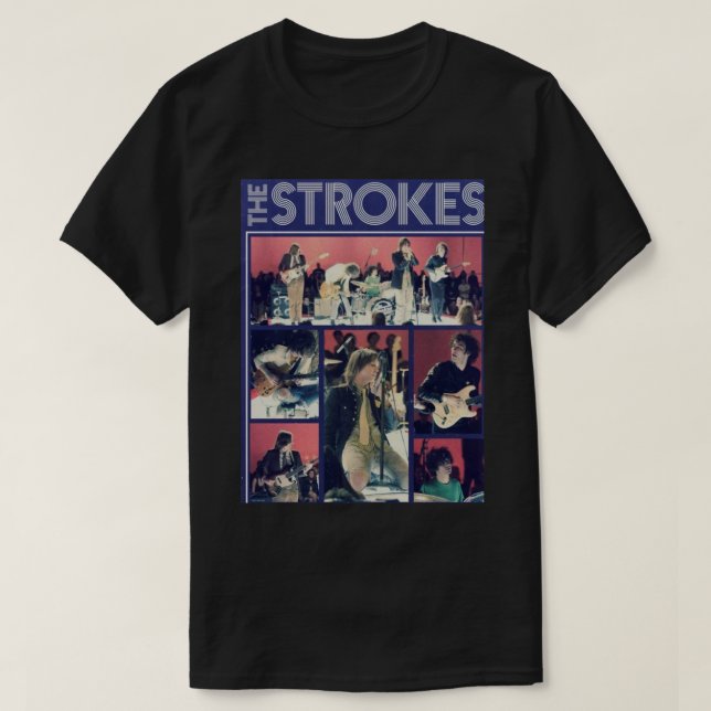 Love Rock Band The Strokes Funny Design T-Shirt (Design Front)