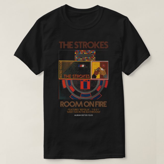 Love Rock Band The Strokes Tour Gift T-Shirt (Design Front)