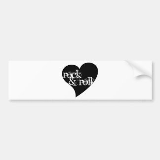 Love Rock & Roll Design Bumper Sticker