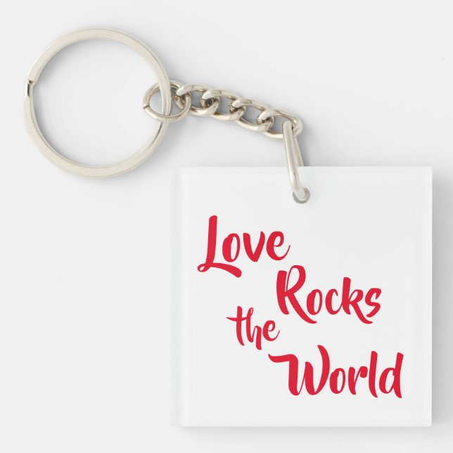 'Love Rocks the World' Key chain (Front)