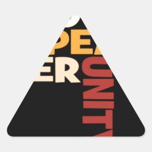 Love Rocks Triangle Sticker