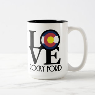LOVE Rocky Ford 15oz Two-Tone Coffee Mug