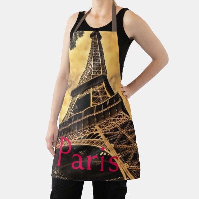 Love & Romance City of Paris Eiffel Tower France Apron (Insitu)