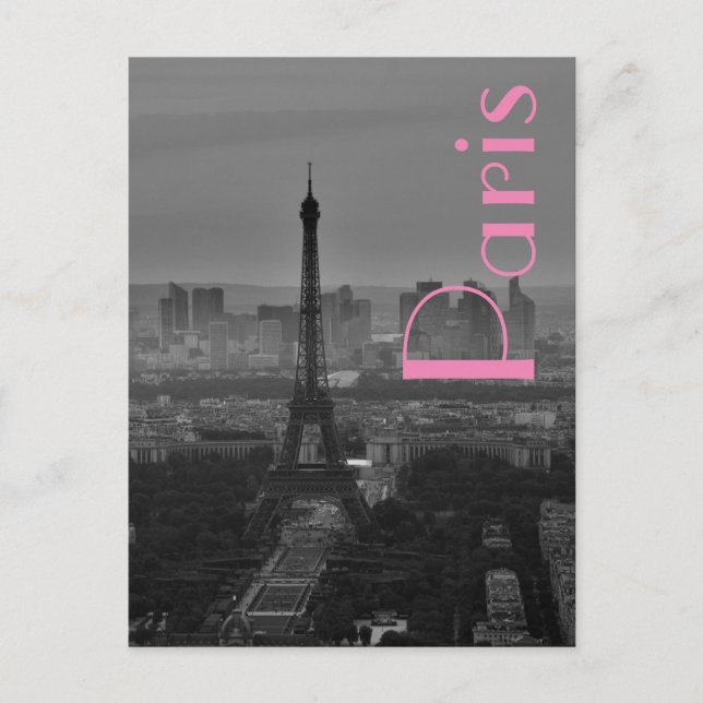 Love & Romance City of Paris Eiffel Tower France Postcard (Front)