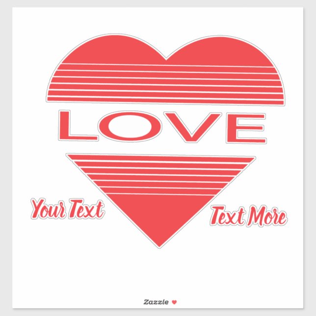 Love & Romance Concept Design with Heart Elements (Sheet)