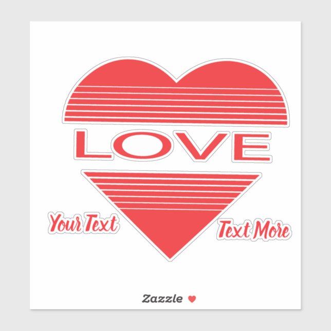 Love & Romance Concept Design with Heart Elements (Sheet)