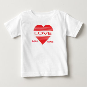 Love & Romance Concept Design with Heart Elements Baby T-Shirt