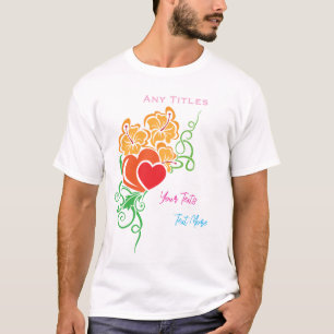 Love & Romance Concept Design with Heart Elements T-Shirt