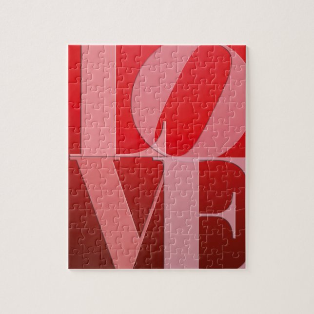 Love Romance Red Pink Jigsaw Puzzle (Vertical)