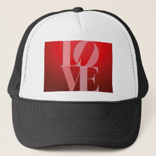 Love Romance Red Pink Trucker Hat