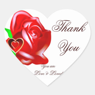 Love-Rose & Heart_ Heart Sticker