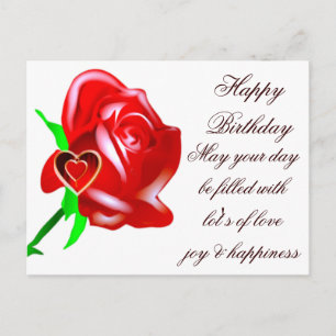 Love-Rose & Heart_ Postcard