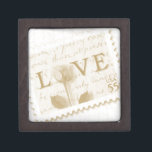 Love Rose Stamp Keepsake Box<br><div class="desc">Perfect keepsake box for the bride and groom, the wedding party or all the guests. Change the text to have your own personal message and/or photo. Great for all occasions; weddings, birthdays, anniversaries and more.</div>