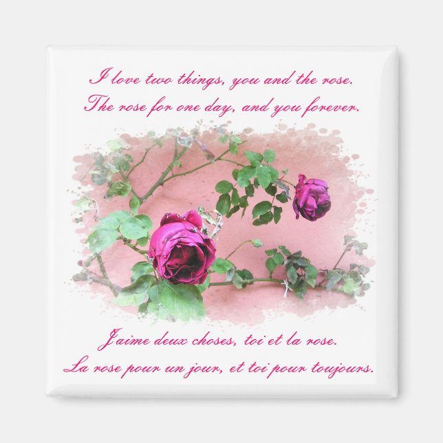 Love & Roses Magnet (Front)