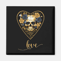 Love Roses Skull For Valentine´s Love Rock For Men