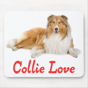 Love Rough Collie Puppy Dog Mousepad