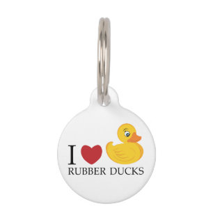 Love Rubber Ducks Pet Tag