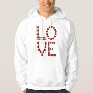 Love – Ruby Gemstone Lettering Hoodie