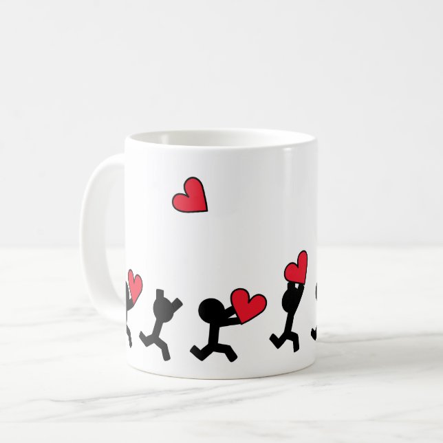 Love runners coffee mug (Front Left)