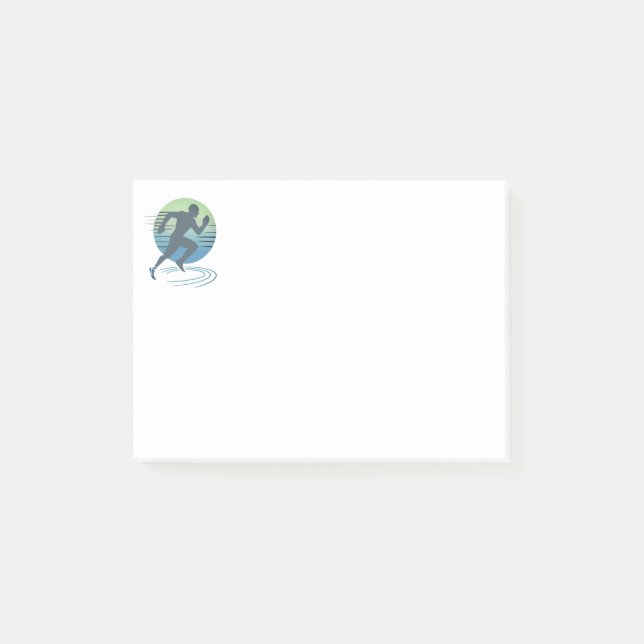 Love Running Marathon Competitive Runner Custom  Post-it Notes (Front)