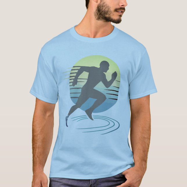 Love Running Marathon Competitive Runner T-Shirt (Front)