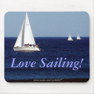 "Love Sailing!" Mousepad