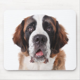 Love Saint Bernard Puppy Dog Mousepad