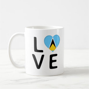 Love - Saint Lucia Flag Coffee Mug