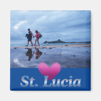 Love Saint Lucia Magnet