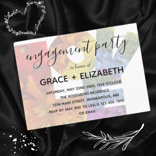 LOVE Same-Sex Wedding Engagement Party Invitation