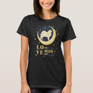 Love Samoyed Bjelkier Dog To The Moon T-Shirt