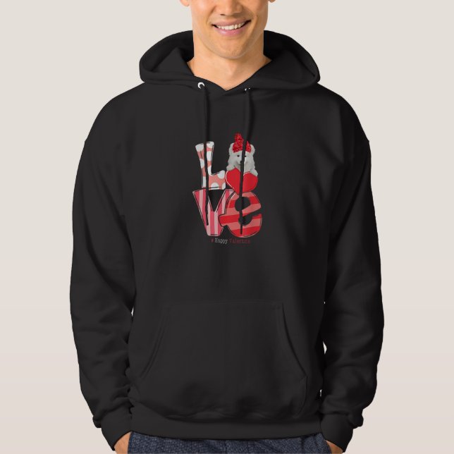 LOVE Samoyed Valentine Day 2023 Women Gift Hoodie (Front)