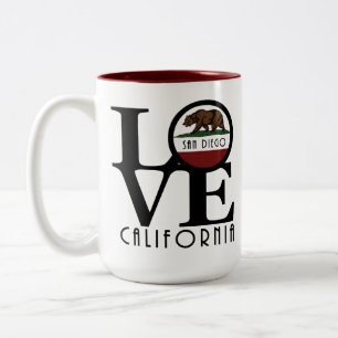 LOVE San Diego 15oz Two-Tone Coffee Mug