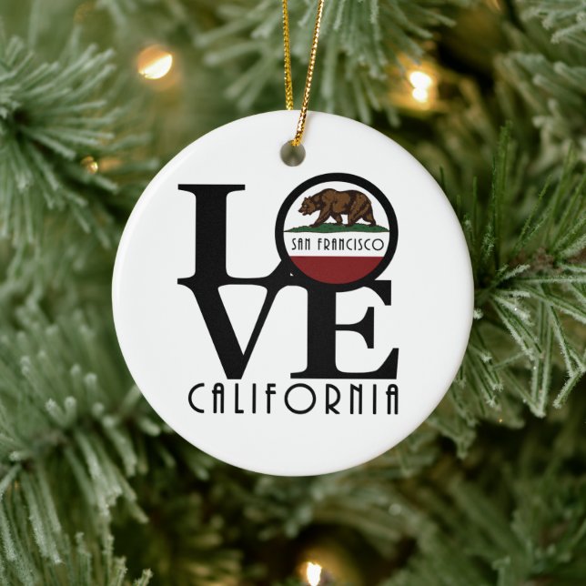 LOVE San Francisco Ceramic Tree Decoration (Tree)