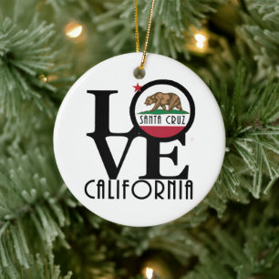 LOVE Santa Cruz Ceramic Tree Decoration