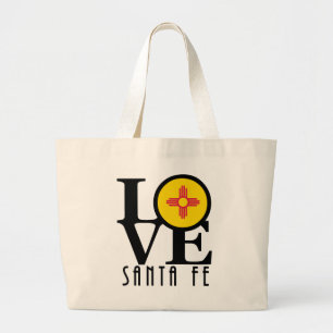 LOVE Santa Fe Large Tote Bag