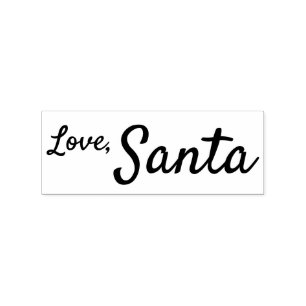Love, Santa Signature Stamp for Christmas Gifts
