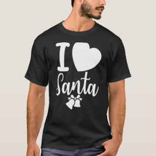 Love Santa Xmas Days Saying Slogan Quotes Family T-Shirt