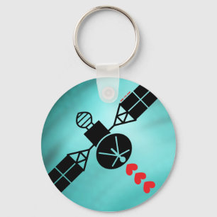 Love Satellite Key Ring