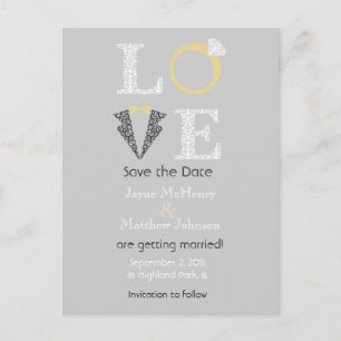 LOVE - Save the Date Postcard
