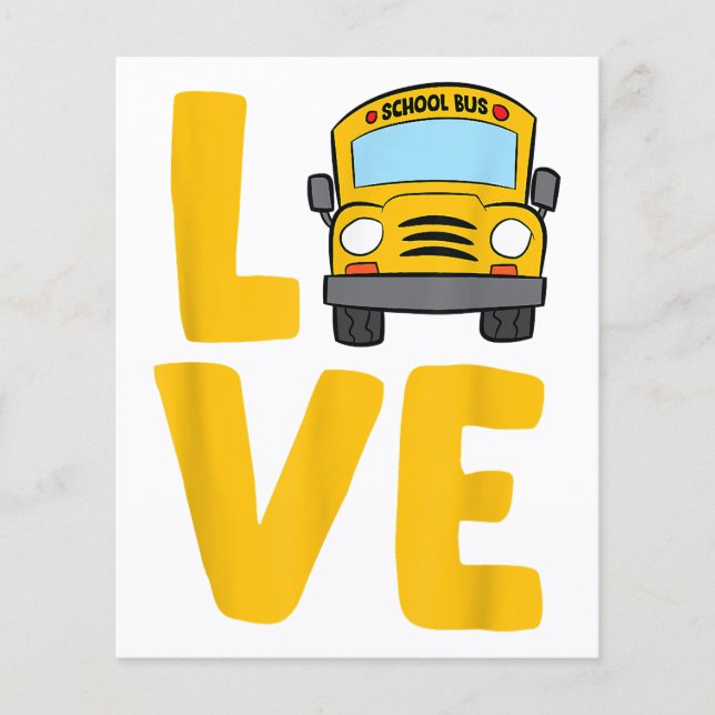 Love School Bus Driver Schoolbus Busdriver (Front)