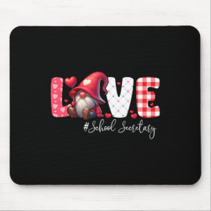 Love School Secretary Costume Gnome Valentine's Da Mouse Mat