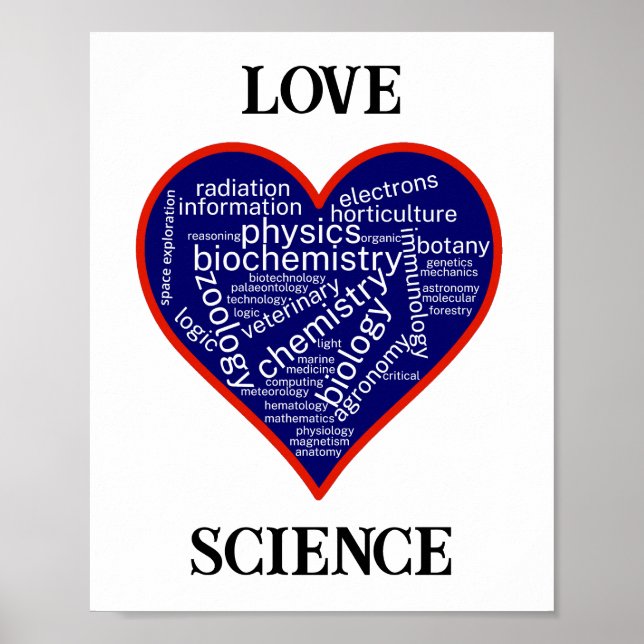 Love Science for Science Teachers and Students Poster (Front)