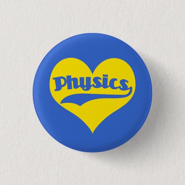 Love Science Physics 3 Cm Round Badge (Front)