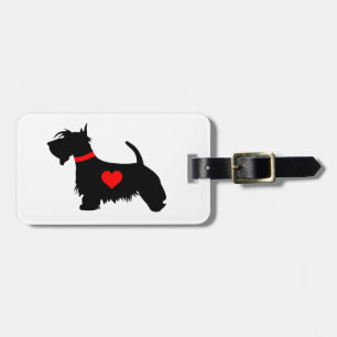 Love Scottie dog luggage label